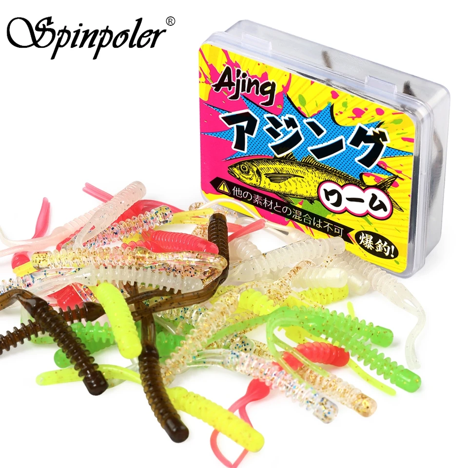 Spinpoler Rock Fish Ajing Rybárske látky 55 mm rockfishing plavky skladobné pásky