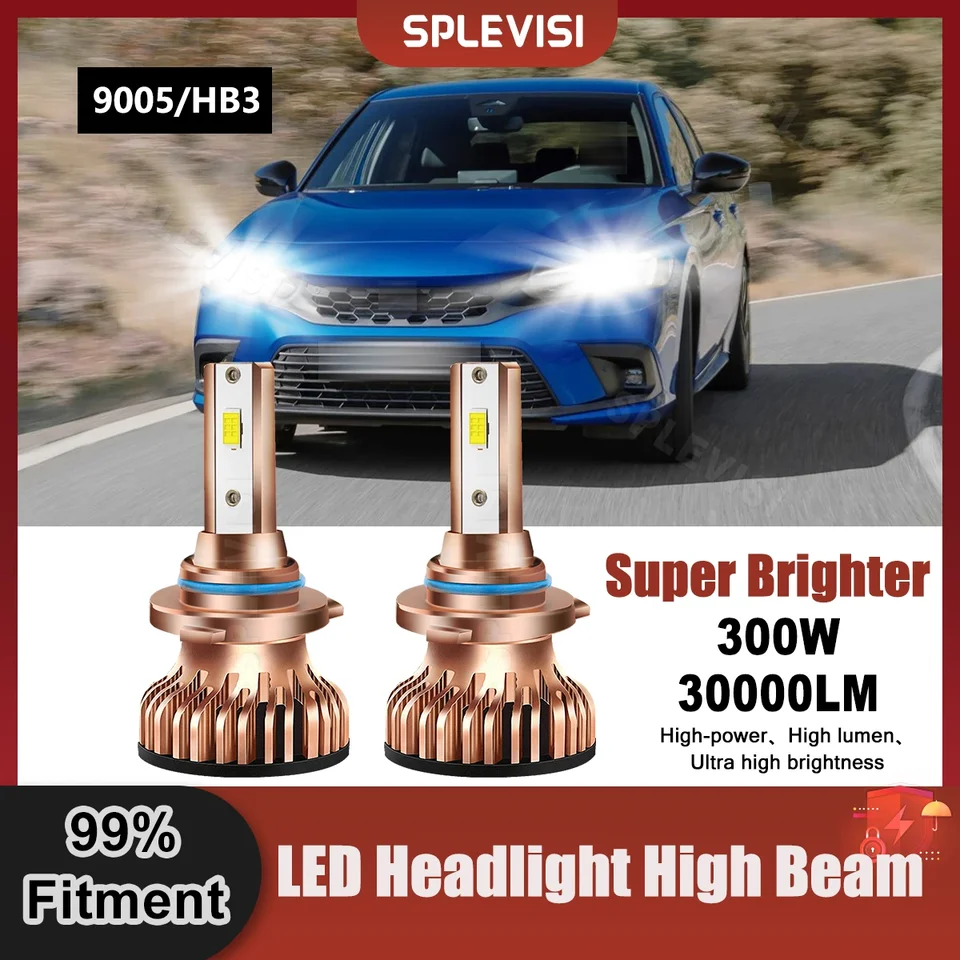 SPLEVISI 9005/HB3 LED svetlomet High Beam pre Honda Civic IX FB 2011 2012 2013 2015 2016 2017 2018 2018 2019 2020 2021 2022 2023