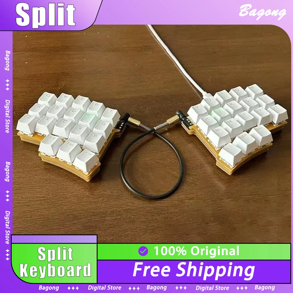 Split Mechanical Keyboard 40-kľúč rozloženie mini mechanická klávesnica Key zmenu prostredníctvom programovateľnej nezávislej hernej klávesnice Kancelária
