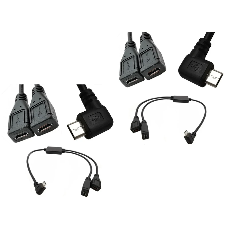 Splitter a Micro USB kábel, dátový kábel adaptéra 5 -kolíka y splitter kábel