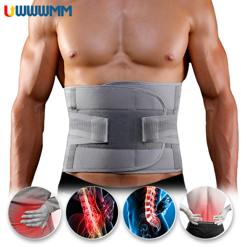 Spodná časť podpory pásu Ženy Muži zdvíhajúce bedrovú chrbtovú chrbticu bolesť bolesti herniovanej disk Sciatica Back Brace Work Work