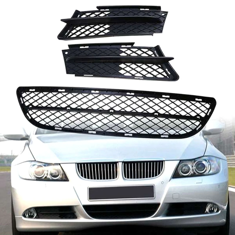 Spodný nárazník dole stredná mriežka mriežky hmlová hmlová žiarovka Doplnky pre BMW 3 Series E90 2009-2011 51117134074