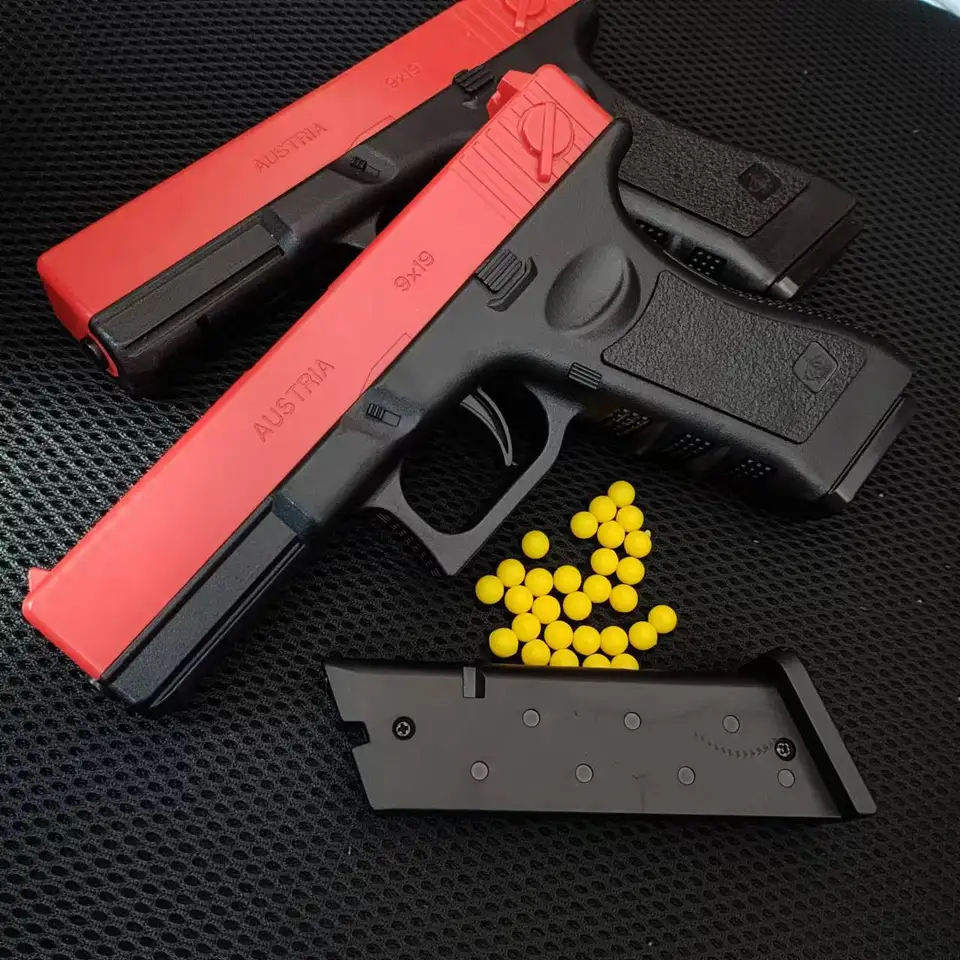 Spodný časopis Manual G17 Hračky Gun Soft Gulets Rube Airsoft Pištoľ pre chlapcov vonkajšie športy Blaster Boys Darček