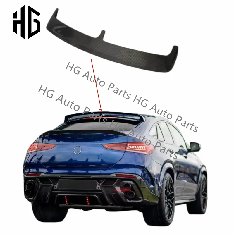 SPOiler uhlíkových vlákien v štýle larte pre zadný spojler benz gle kupé 2020-2024 GLE43 GLE400 GEL350 GLE63 C167