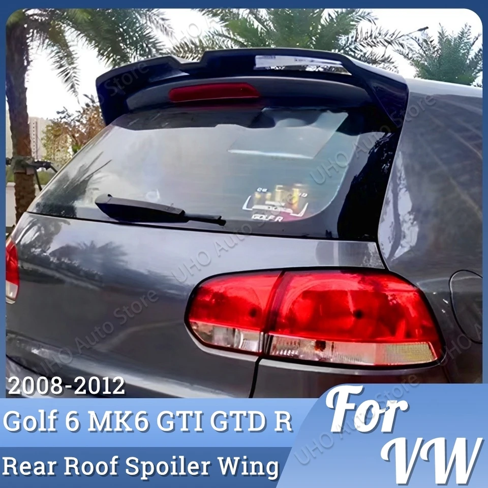 Spoiler zadného kufra pre kmeňa pre Oettinger Style Tuning Gloss Black pre VW Golf 6 MK6 GTD GTI R20 R 2008 2009 2010 2010 2012 2012 2013