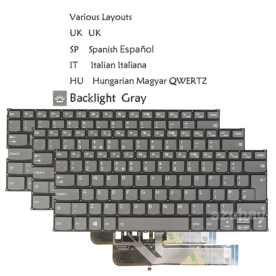 Spojené kráľovstvo maďarský qwertz talianska klávesnica pre Lenovo Yoga C640-13iml C740-14IML S740-14IIL 6-13are05 6-13ALC6 PD4SB Packlit