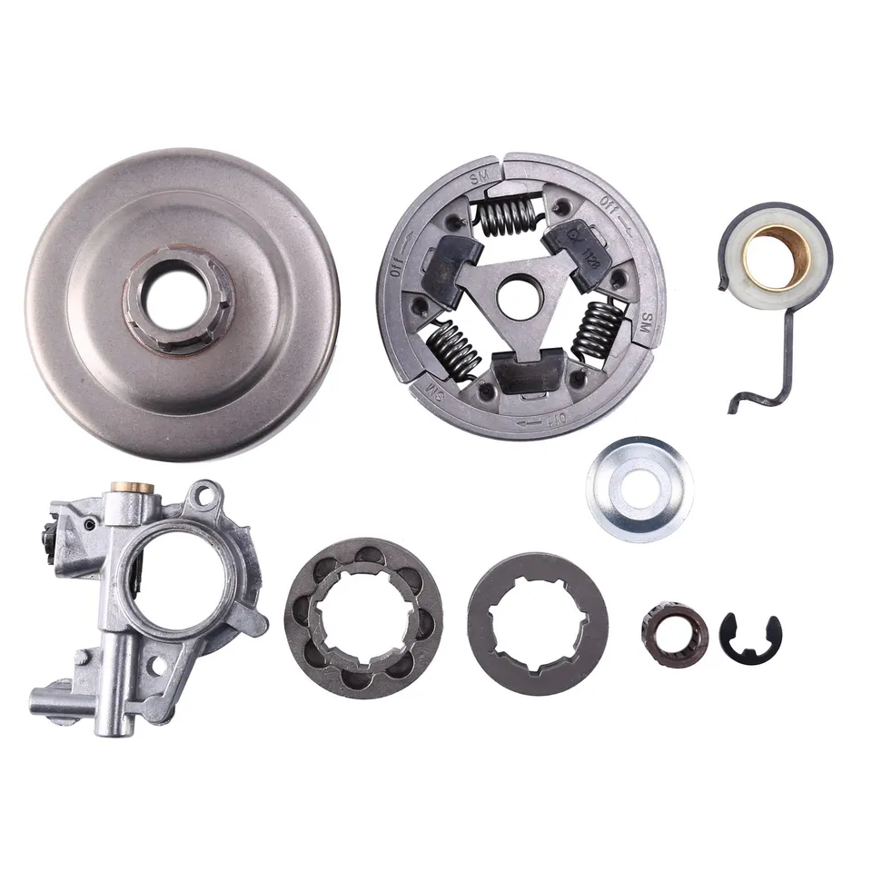 Spojkový bubon 3/8inch 8T 7T Rekeck RIM Kit pre stihl MS361 MS 361 Olejové čerpadlo červové prevodové pílky 1128 007 1000,1128 160