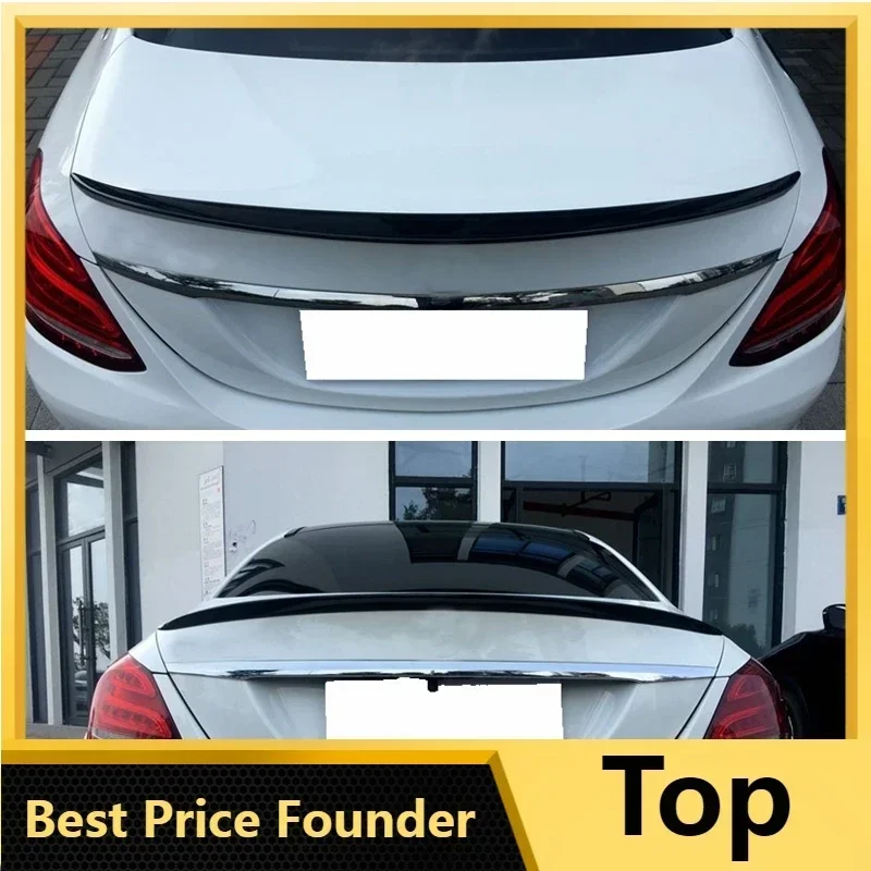 Spojler automobilového krídla AMG pre roky 2014 - 2020 Mercedes W205 C205 C250 C250 C300 C350 4DOOor Zadný kmeň spojler ABS Tail Lip Wing