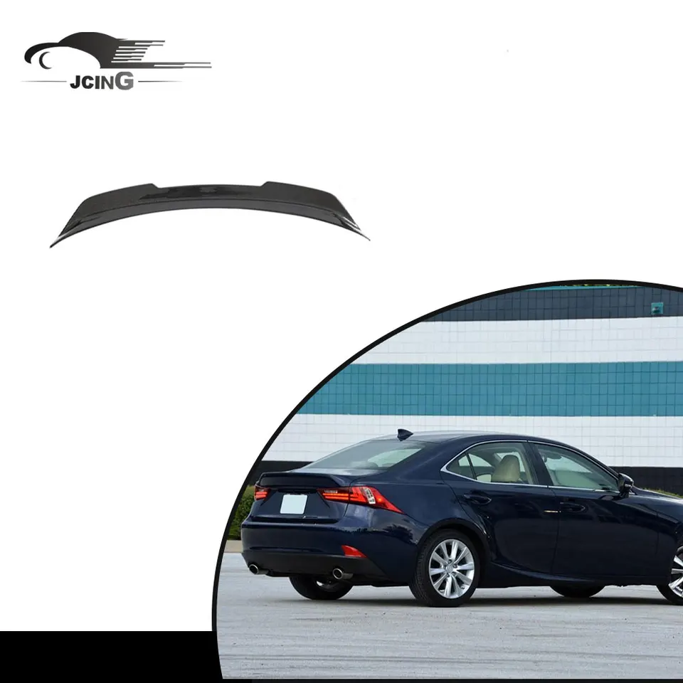 Spojler kmeňa uhlíkových vlákien pre Lexus IS250 IS300 IS350 XE30 Sedan 2014-2020