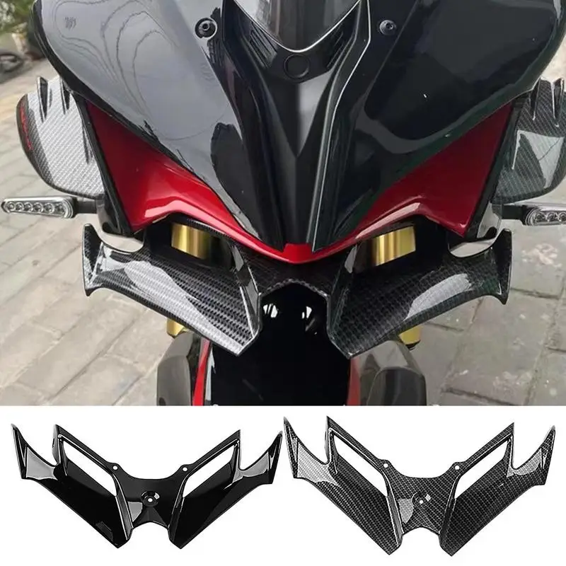 Spojler motocyklov nahý predný spojler krídla aerodynamické krídlo spojlera Front Saquing Aero Wing