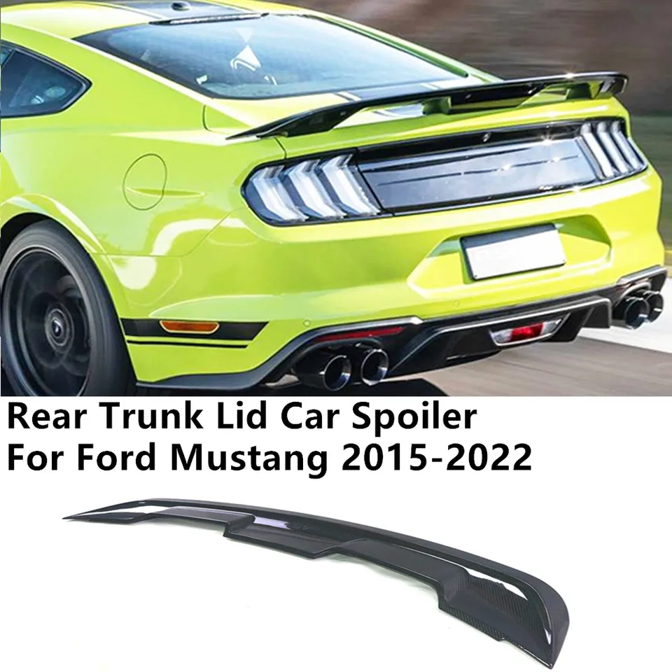 Spojler zadného kmeňa veka pre rok 2015 16 17 18 19 20 2022 Ford Mustang Glossy Black Abs Plastový materiál Príslušenstvo Časti