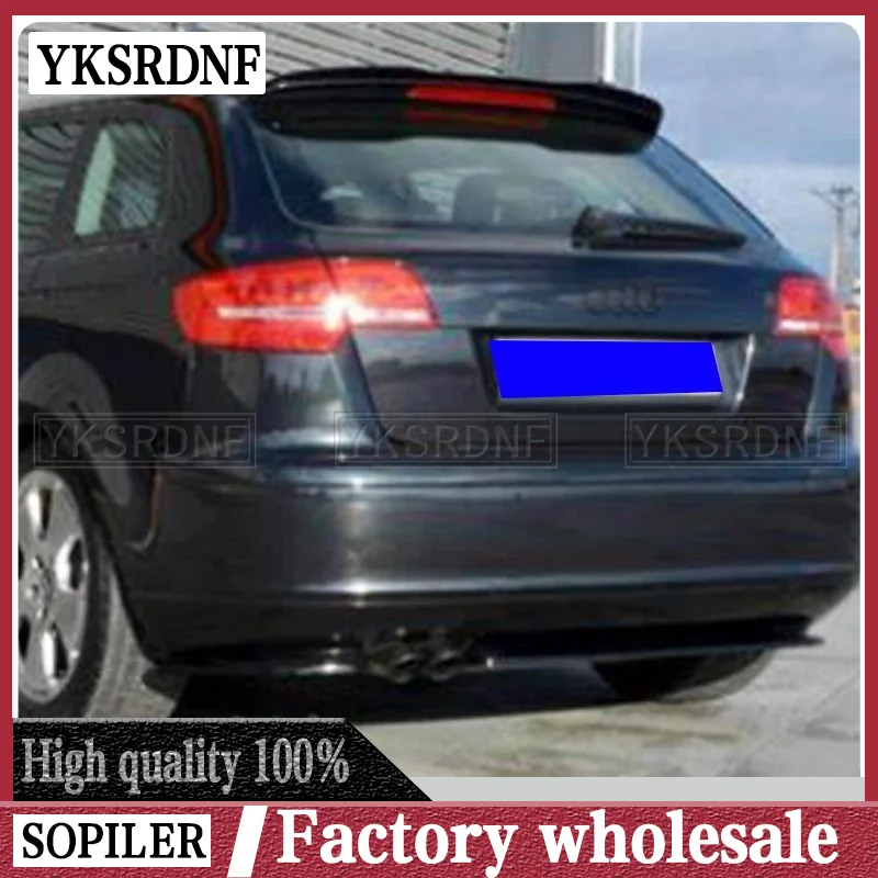 Spojler zadného krídla pre Audi A3 Sportback 8p facelift 2004-2013 ABS plastový lesklý lesklý čierny automobil Spoiler A3 Hatchback