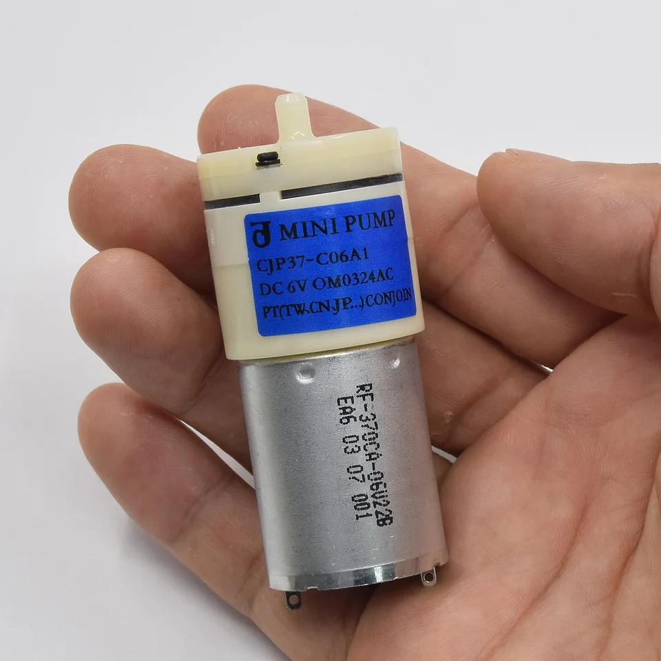 Spojte CJP37-C06A1 DC 6V Micro 24 mm vzduchové čerpadlo Micro 370 Motorový tlakový čerpad
