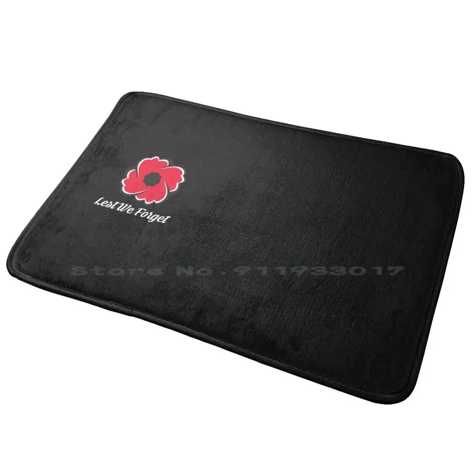 Spomienka na deň vstupné dvere Mat Bath Mat koberce mak mak mak spomienky Deň 11. novembra