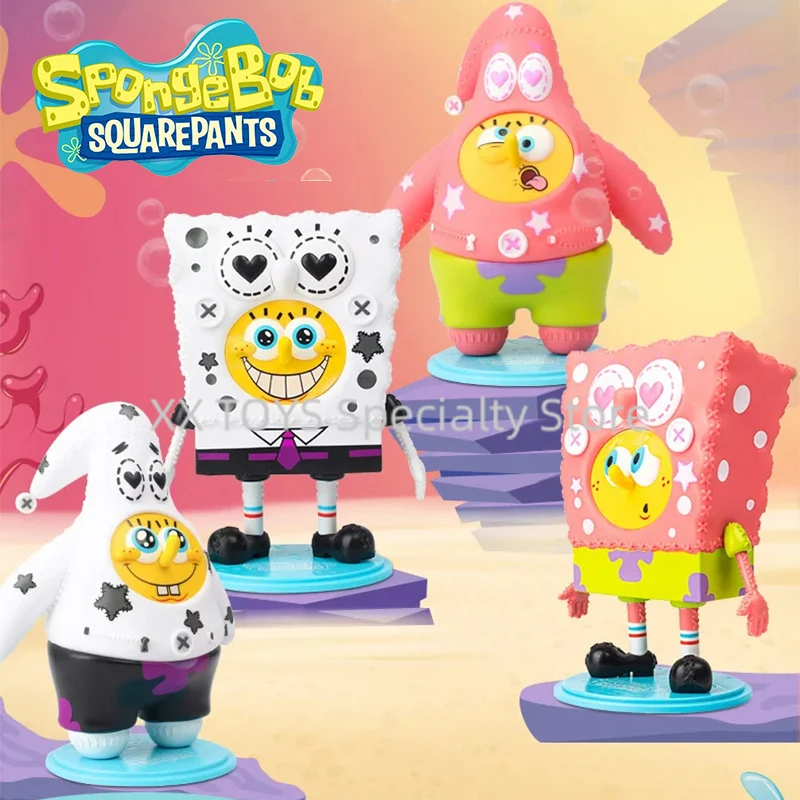 SpongeBob Squarepants Patrick Star Muppet Series Creative Ornament Funny Smile Confused Action Figures Cartoon Zberateľné hračky