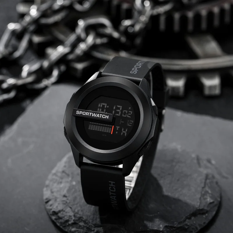 Sport Watch for Man Luxury Digital Wristwatch Stopwwatch Svetlá s dátumom Týždeň Originálne vodotesné hodinky Men Sport LED hodinky