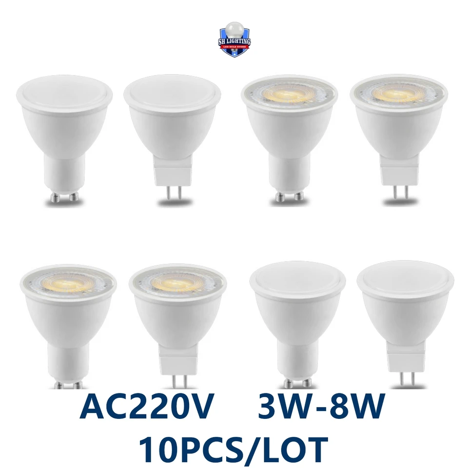 Spot Foco GU10 GU5.3 Spotlight Warm White Daylight Cold White AC220V LED svetlo lampa pre domácu dekoráciu Vymeňte halogénovú lampu