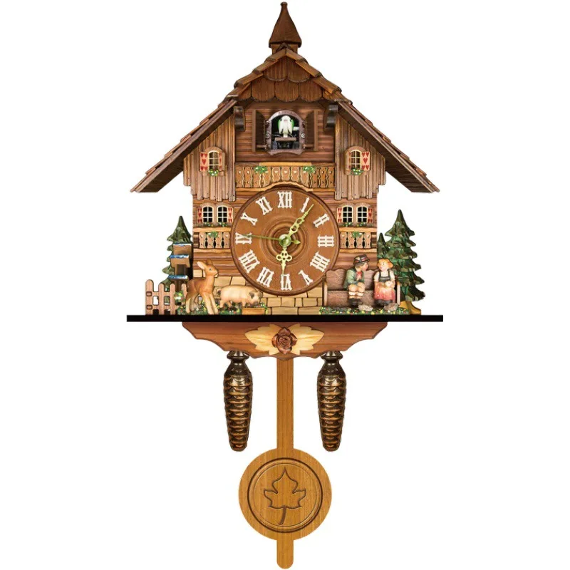 Spot Wall Clock Cuckoo Cuckoo Clock Clocks Nordic Vintage Clock Drevené hodiny Amazon obývacia izba