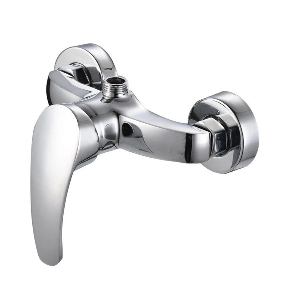 Sprchový kohútik namontovaný na stene zliatiny zliatiny zliatiny vane Chrome Finish Finish Faucet