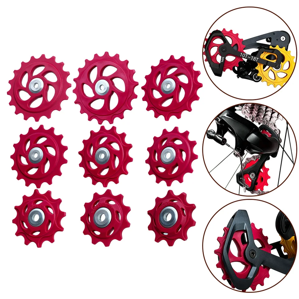 Sprievodca kladkou MTB Zadná prehadzujúca žokej kolesa 10T 11T 12T 13T 15T 16T 17T 18t 18t Zadný spínač pre SRAM X7 X9 GX-SHIMANO