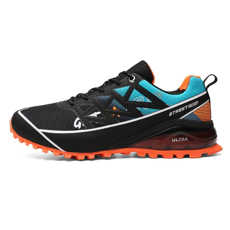 Spring Autumn Men Outdoor vodotesné tenisky turistické turistické topánky Trail bežecké topánky ultra grip anti-plešu veľkú veľkosť 50 51 52