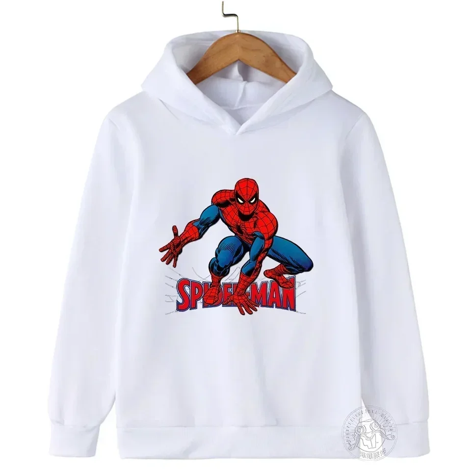 Spring Spiderman Kids Hoodie Girls Dievčatá oblečenie módne oblečenie na jeseň teplé športové vrchol