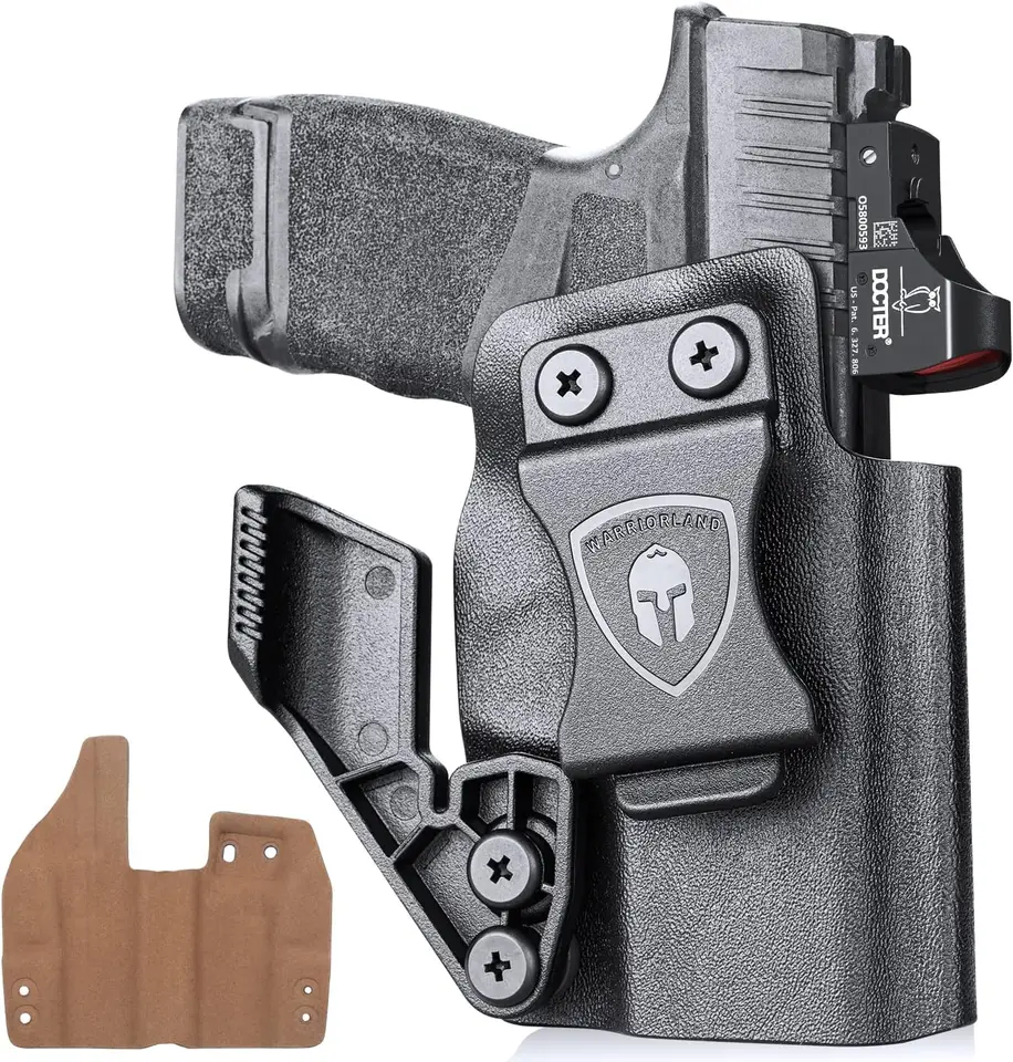Springfield Armory Hellcat, IWB Kydex w/kožené interiérové ​​puzdrá optika Cut & Claw, pravá ruka, Warriorland
