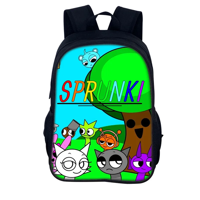 Sprunki škola batohová taška Incredibox Sprunki School Bath Batoh Mochila Sprunki Student Back Pack BAG vianočný darček