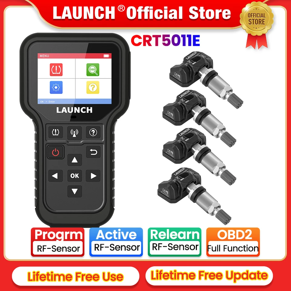 Spustenie programu Senzor tlaku v pneumatikách X431 Activation Activation CRT5011E TPMS Diagnostické nástroje a 315 MHz/433MHz RF-Sensor voliteľné