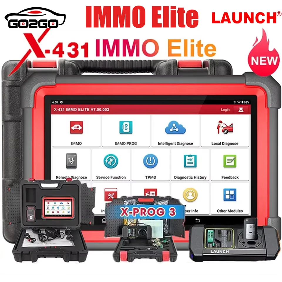 Spustenie X431 Immo Elite X-Prog 3 Kľúčové programátor Diagnostické nástroje automobilov proti krádeži môže FD 38 RESET Auto Scanner