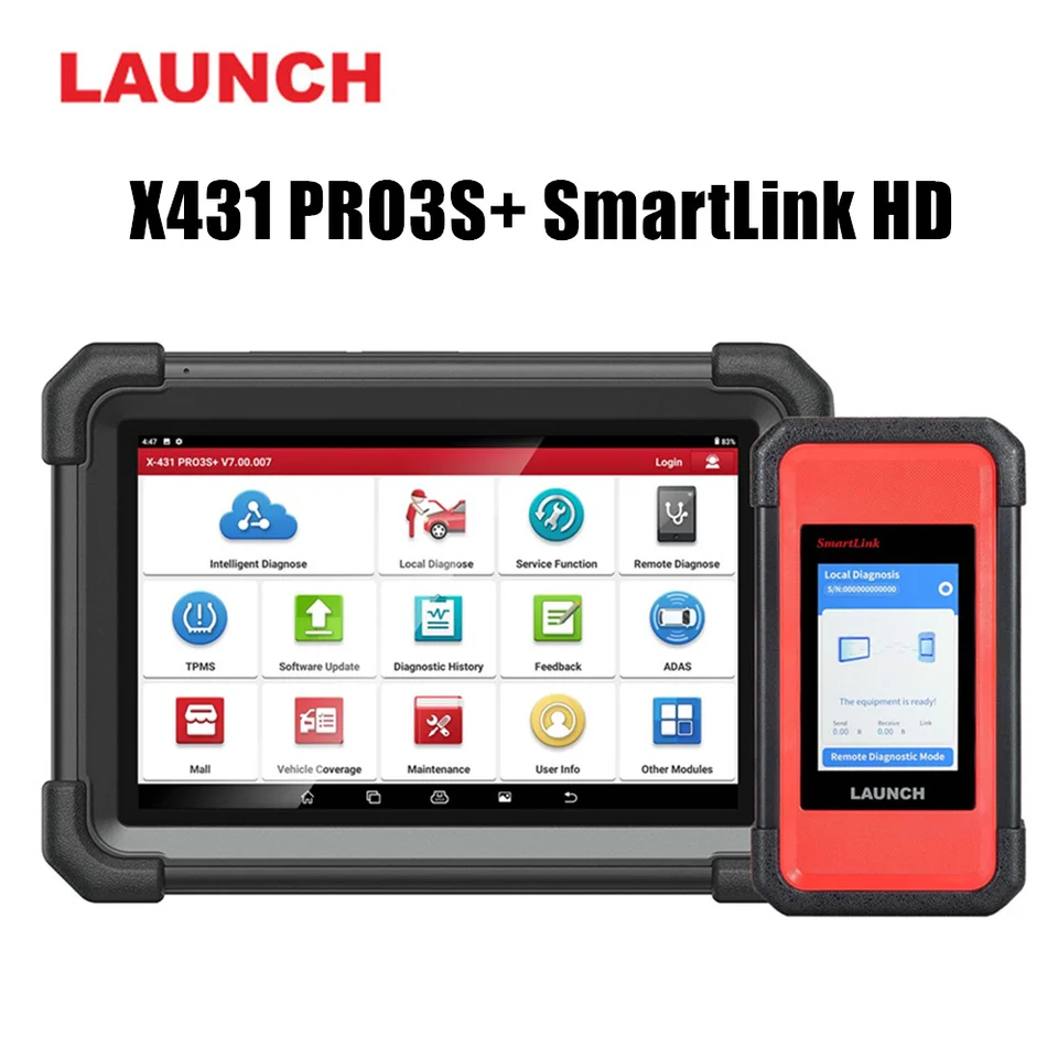Spustenie X431 PRO3S+SMARTLINK HD pre 12V a 24 V Diesel a benzínový obojsmerný skenovací nástroj ECU CODING CANFD & Doip J2534 Programovanie