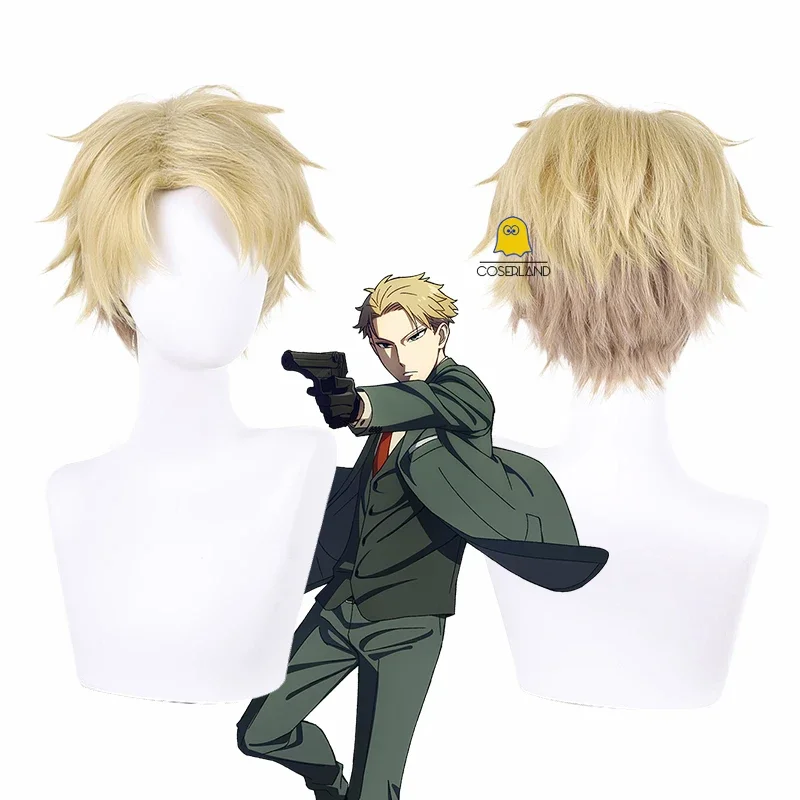 Spy X Family Loid Forger Cosplay parochňa Parochňa Krátka blond parochňa Twilight Roido Foja Loi Head Gear Gear rezistentná na vlasy Vlasy parochňu VS VS VS