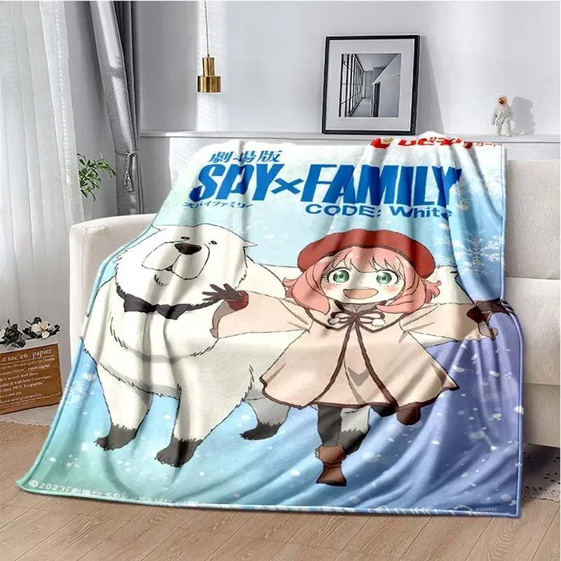 Spy x rodinná karikatúra Anime kawai hodí prikrývku dieťa super dom Soft flanel prikrývka na cestovnú obliečku prikrývka na darček k narodeninám