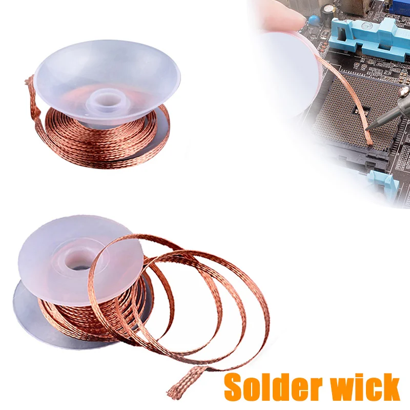 Spájkovanie knôt Desoldering Braid páska Coper Cin Tinder Demontáž Braid Welding Drôt na opravu nástroja Spájka drôtu