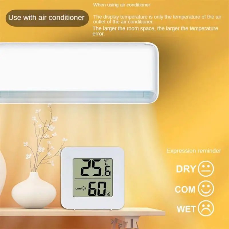 Spálňa domáci elektronický meter Mini domáci elektronický mokrý teplomer
