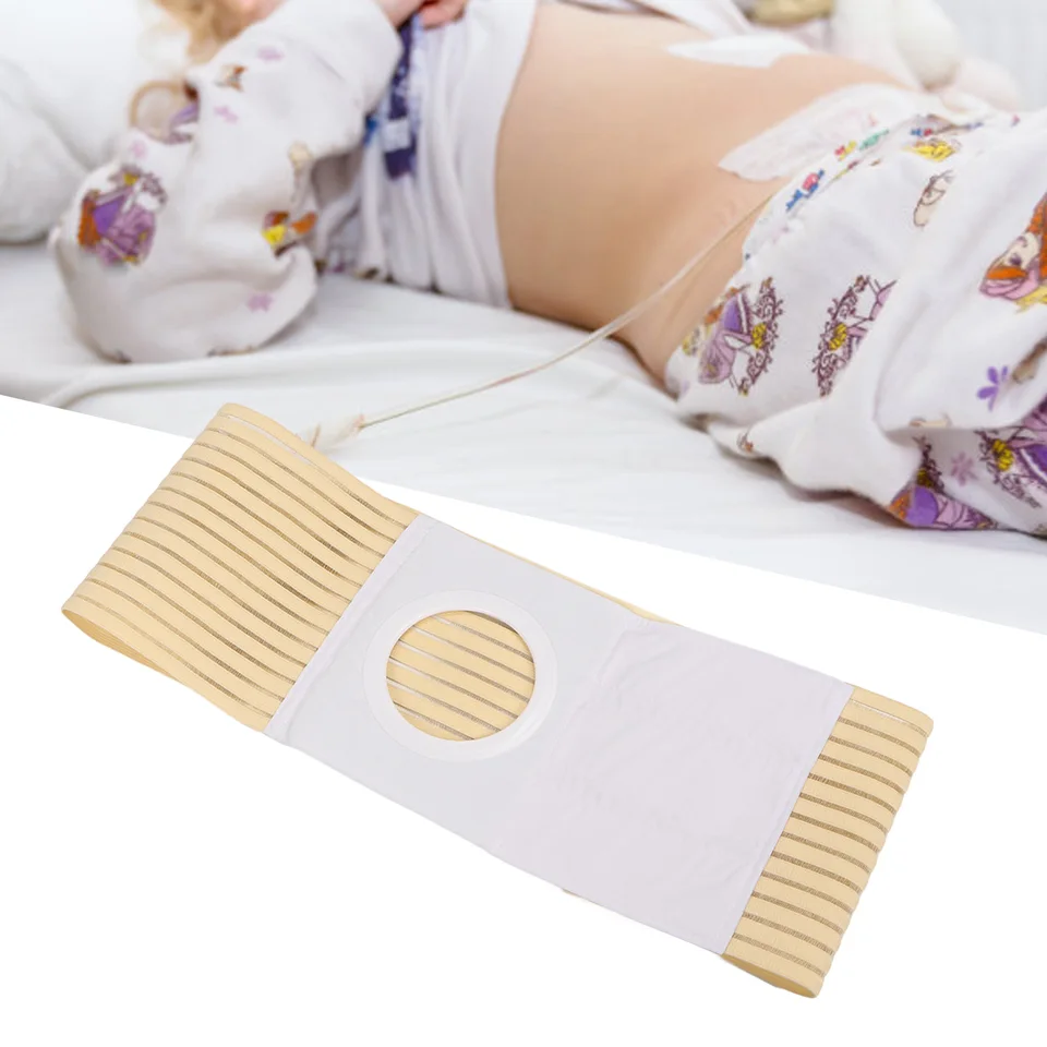 Spätná podpora ostomie Hernia podporuje pás nastaviteľné priedušné absorbovanie potu Elastic Elastic Hernia Stoma Podporuje pás pre kolostómiu