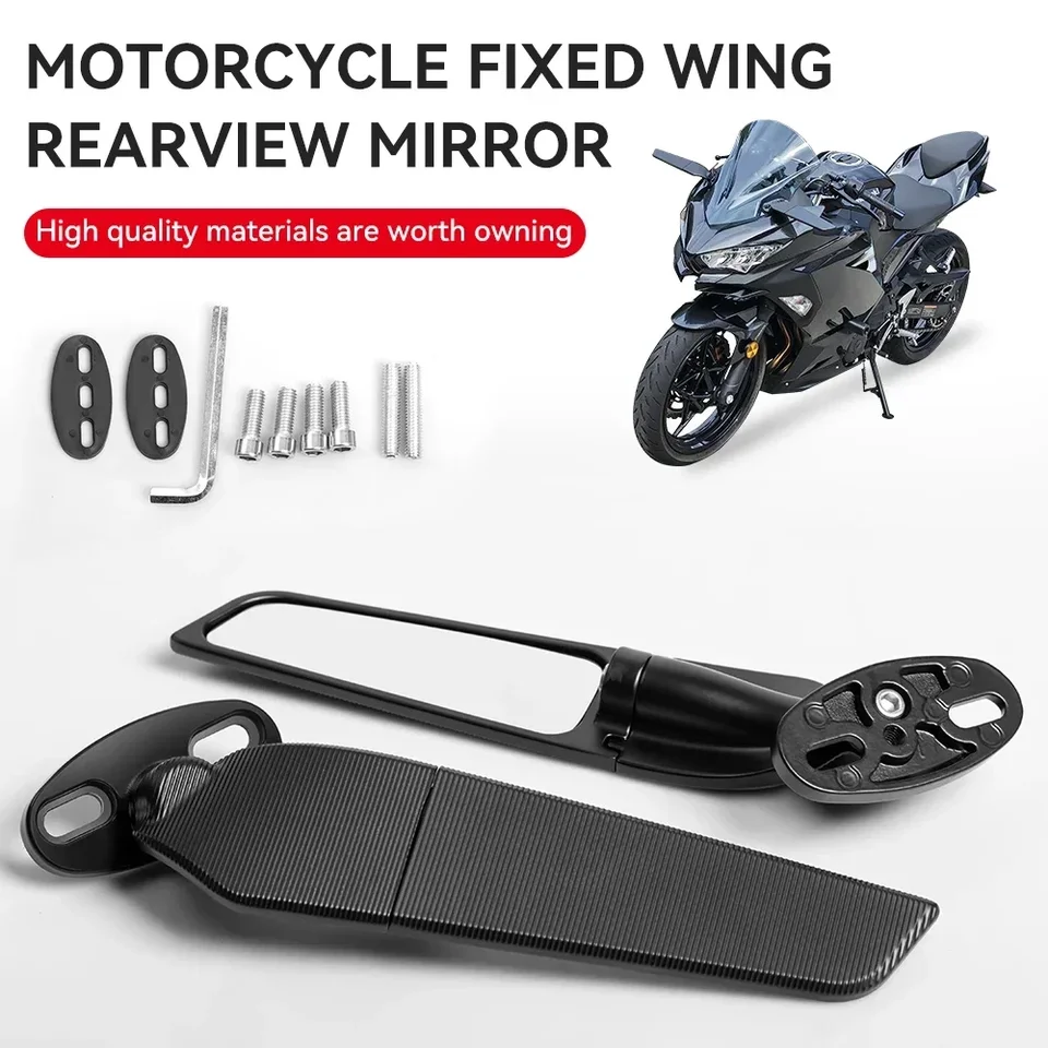 Spätné zrkadlá veterné krídlo nastaviteľné otáčanie pre Kawasaki Ninja Ducati 899 Yamaha R15 Honda Suzuki GSXR1000 K9