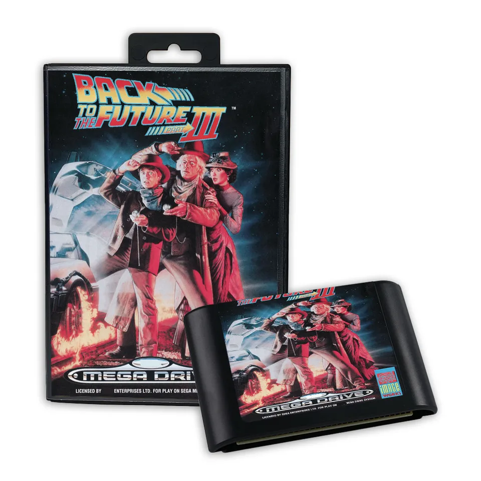 Späť do budúcnosti III EUR Cover Game pre Sega MD Mega Drive Genesis Consoles Game Cabtridge Box