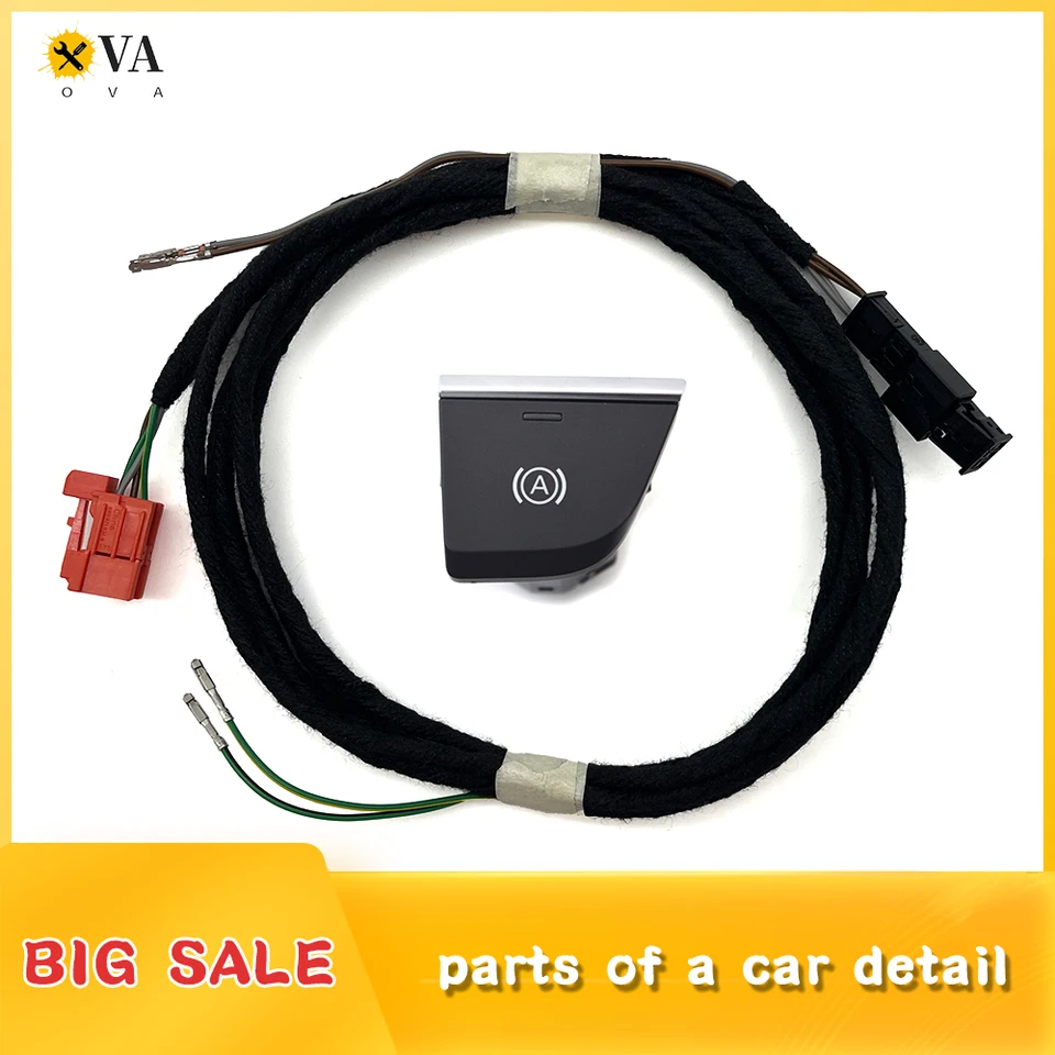Spínač Hill Hold / Auto Hold a drôt pre Audi Q5 FY Biele podsvietenie LHD 80B 927 143 80B 927 143 A 80B927143