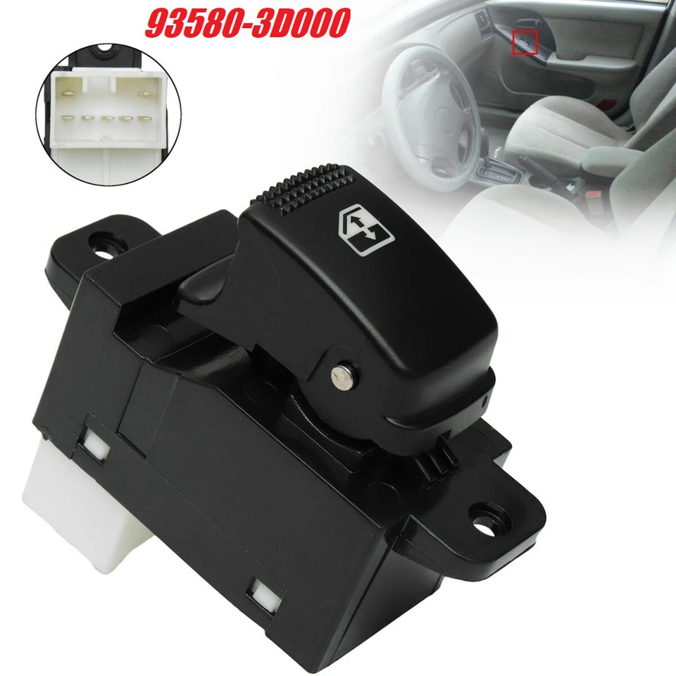 Spínač okna elektrického výkonu pre cestujúcich pre Hyundai Elantra Sonata Kia Rio 93580-3D000