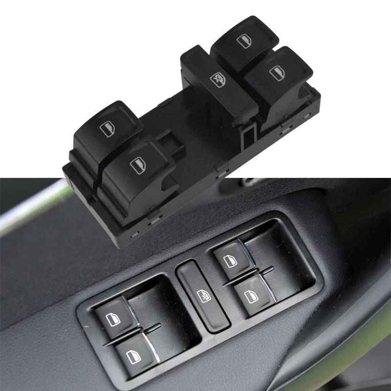 Spínač okna Master Power pre VW Polo 2014 - 2018 Spínač zdvíhača skleneného regulátora 6C0959857 6C0959857