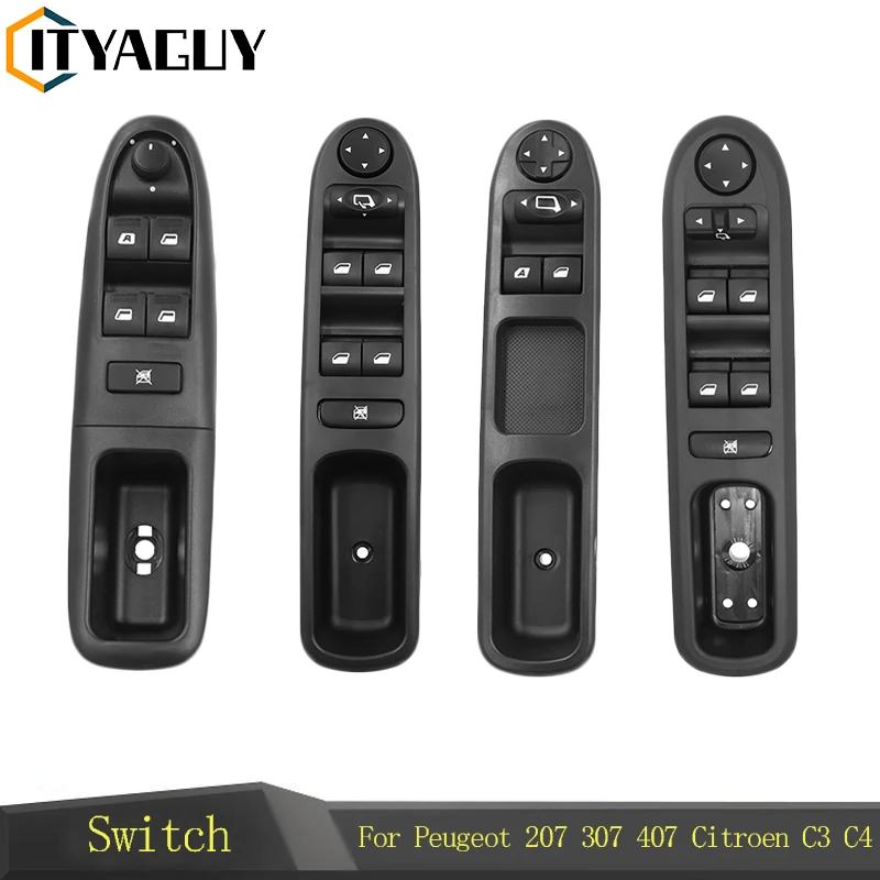 Spínač ovládacieho okna hlavného elektrického výkonu pre Peugeot 307 207 pre Citroen C3 Picasso 2000+ 6554KT 6554QC 6554ha 6554er 6554CF