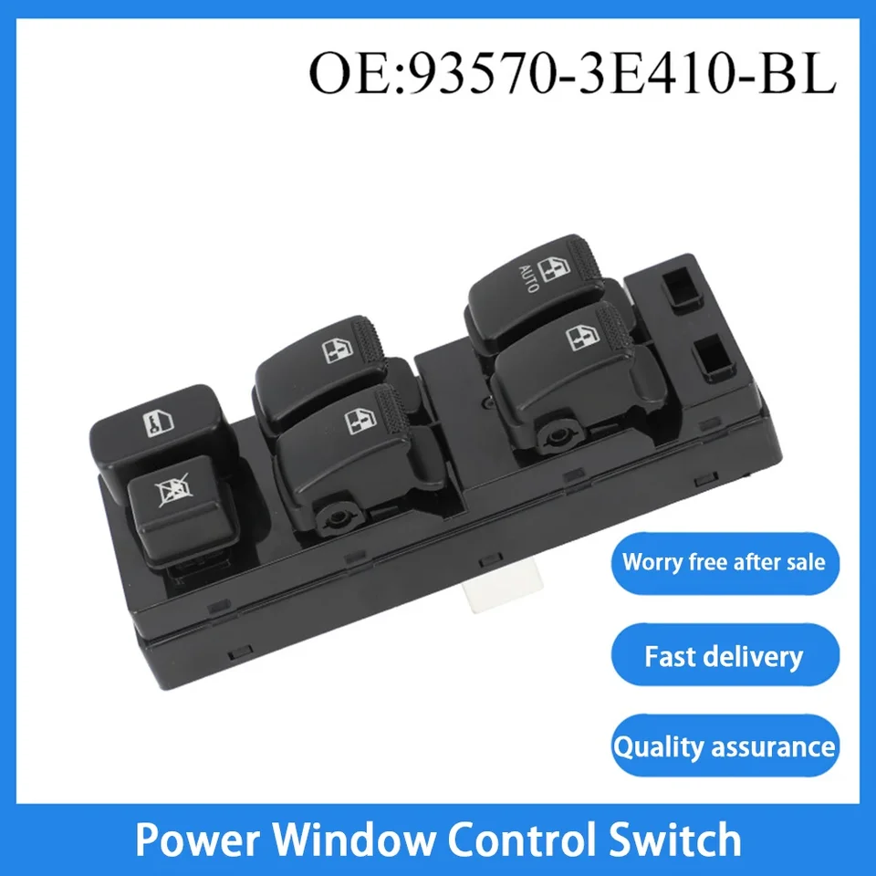 Spínač riadenia okna elektrického hlavného výkonu pre LHD Kia Sorento 2002 2003 2004 2005 2006 2007 2008 2009 93570-3E410 935703E410