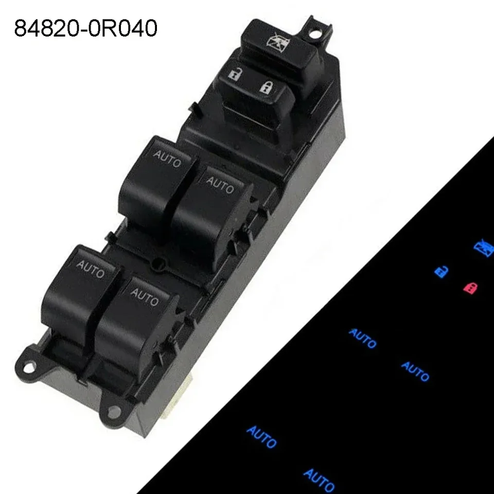 Spínač riadenia okna pre Toyota pre Tundra 2007-2021 Auto LED hlavné sklo Glaster LIDD FORTH LHD STRANA Driver