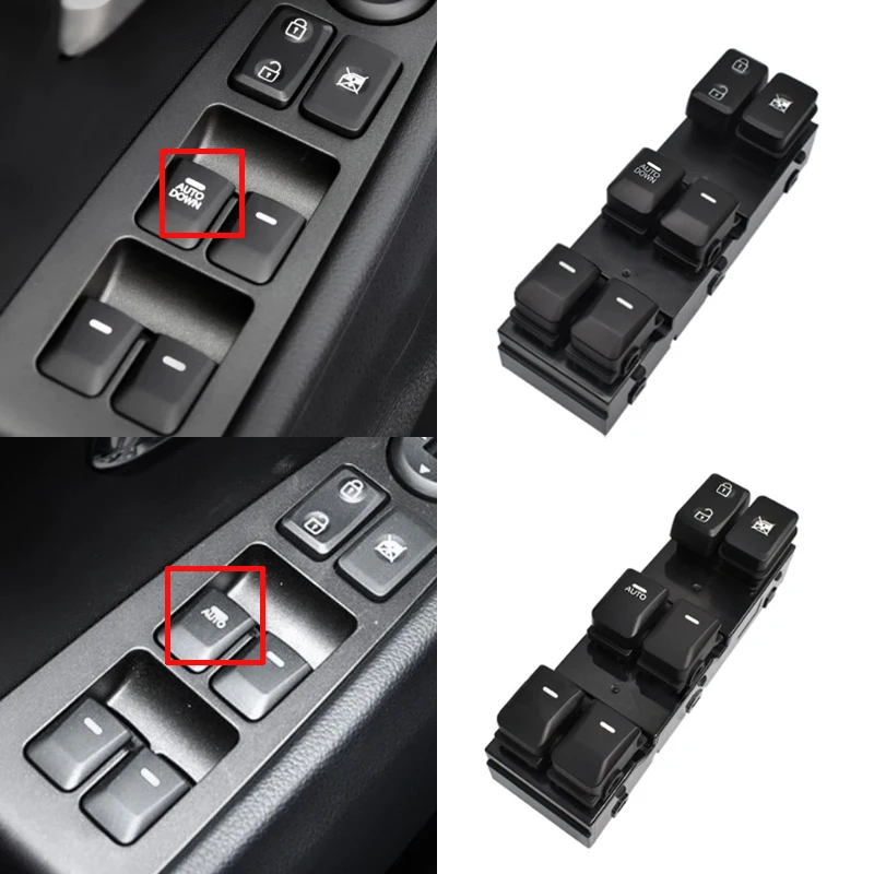 Spínač riadenia zdvíhača elektrického okna pre KIA Sportage 2011 2012 2013 2015 2015 2016 93570-3W400WK 93570-3W000