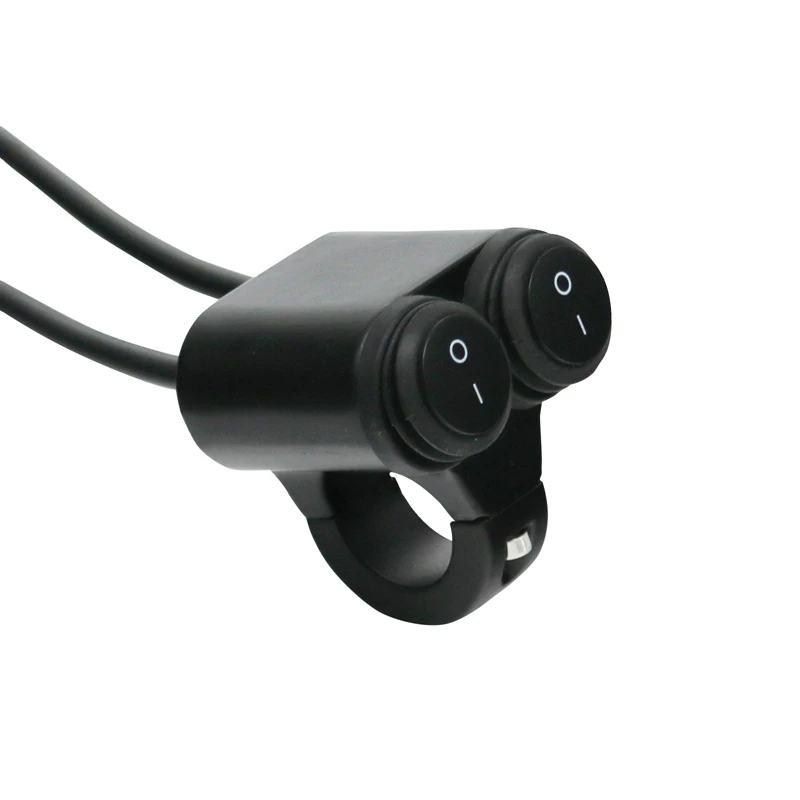 Spínač riadidla na motocykli 22 mm nepremokavý vypnutý vypnutý spínač E-Motorbike Scooter Scooter E-Bike