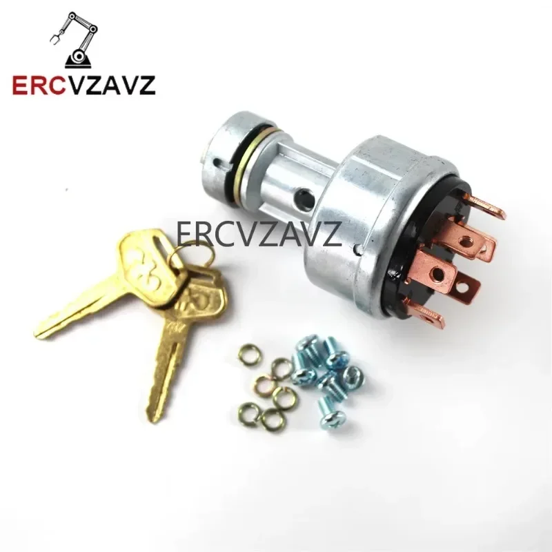 Spínač zapaľovania PC200 6 PIN 08086-10000 08086-00000 22B-06-11910 pre Komatsu PC200-1 PC200-2 PC200-3 PC200-5 PC200-7 PC300-7
