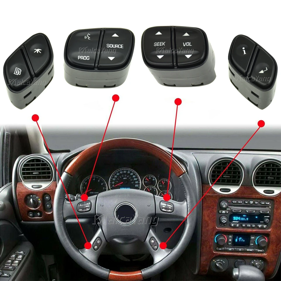 Spínač zdroja rádií volantu 1999442 1999443 pre GMC Yukon Hummer H2 Chevrolet Avalanche Silverado Suburban Tahoe Buick