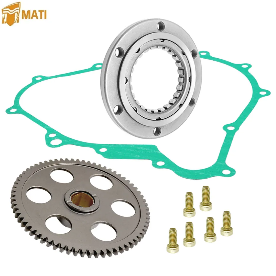 Spúšťač spustenia spojky One Way Gear Lose Gening Tes bude pre 2000-2022 Yamaha Grizzly 400 450 Kodiak 400 450 Rhino 450 Wolverine 450