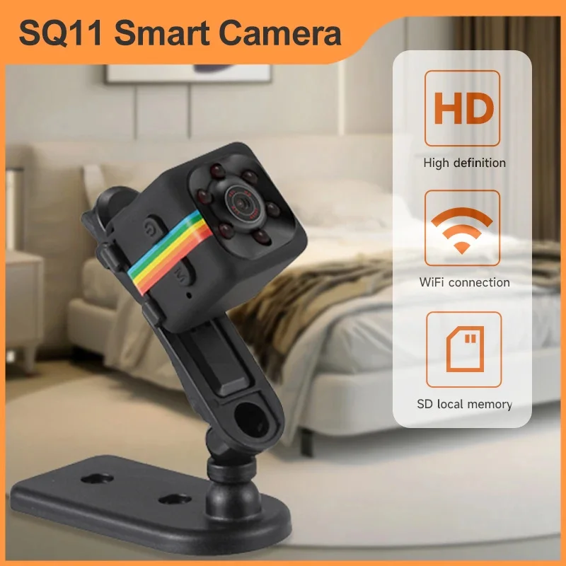 SQ11 Mini Camera HD 1080p Wireless Sensor Night Vision Detekcia kameranku DVR Micro Cam Sport DV Audio Video Recorder
